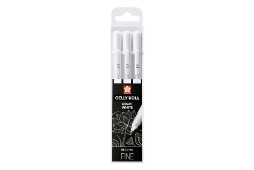 Sakura, SAKURA Gelly Roll 0.3mm POXPGBWH3A White 3 St&uuml;ck