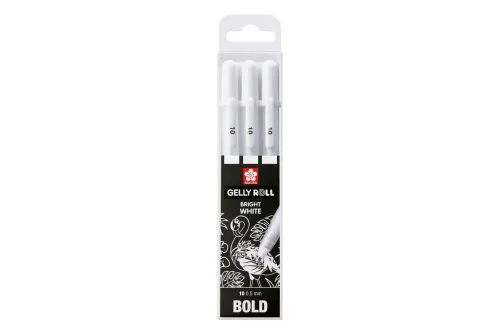 Sakura, SAKURA Gelly Roll 0.5mm POXPGBWH3B White 3 St&uuml;ck