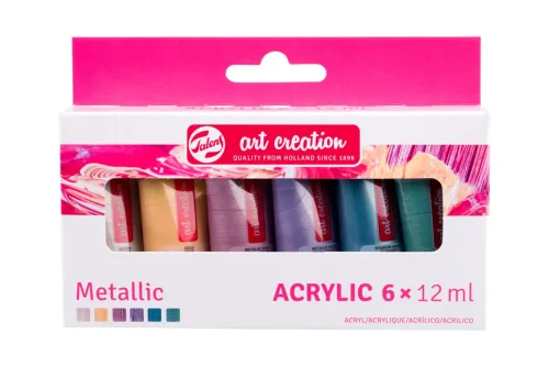 Talens, TALENS Acrylfarbe 6x12ml 9021861M Metallic