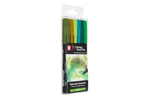 undefined, SAKURA Brush Pen Koi POXBR6D Botanical Set 6 Stück