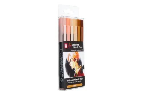 undefined, SAKURA Brush Pen Koi POXBR6E Portrait Set 6 Stück