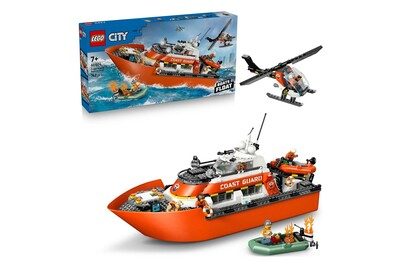 LEGO, LEGO® - 60504 Rettungsboot der Küstenwache mit Hubschrauber, Multicolor