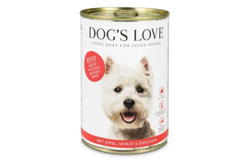 Dog's Love Rind Apfel + Spinat 400g