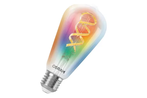 Osram Smart+, SMART+ Smart Home E27 LED-Lampe, WLAN, dimmbar, IP20, RGBWW, Filament, klar