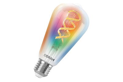 Osram Smart+, SMART+ Smart Home E27 LED-Lampe, WLAN, dimmbar, IP20, RGBWW, Filament, klar