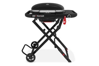 WEBER, Weber Traveler Compact mini Gasgrill – Plancha Grill – schwarz