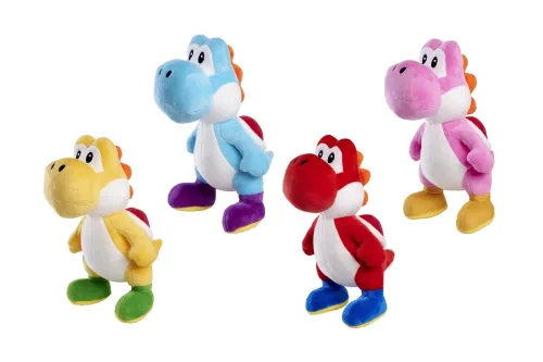 Super Mario, Super Mario Yoshi Plüsch 20cm 4-assortiert