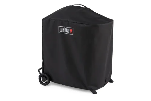 WEBER, Weber Traveler Compact Premium Abdeckhaube – Weber Grillabdeckung/Grill Abdeckhaube – schwarz