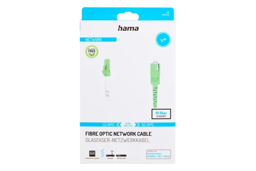 Hama Glasfaser-Netzwerkkabel Lc/Apc–Sc/Apc 3 m