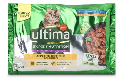 Affinity Ultima, Ultima Cat Expert Nutrition Difficult Appetite Thunfisch & Huhn - 4 x 70 g