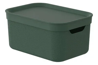 Rotho Aufbewahrungsbox mit Deckel Alvra | 26.5 x 18.5 x 13.3 cm | A5 / 5 l