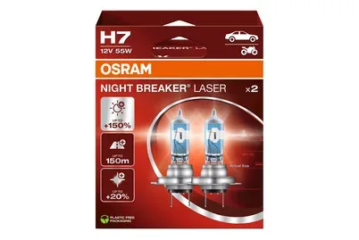 Osram Automotive, Osram Automotive 64210NL-2HB Halogen Leuchtmittel Night Breaker® Laser Next Generation H7 55 W 12 V
