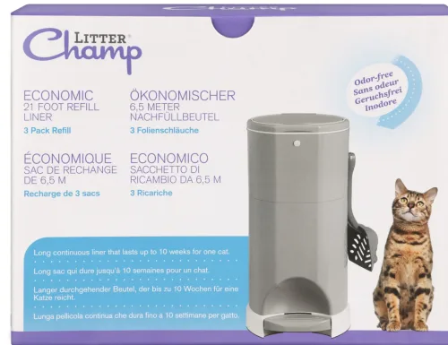 LitterChamp, LitterChamp Nachfüllbeutel für Entsorgungseimer 3 Rollen