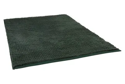 Badteppich Chenille Grün | 50 × 80 cm
