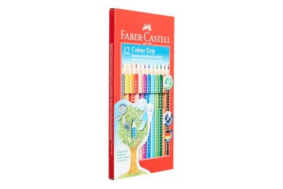 Faber-Castell, FABER-CASTELL Farbstifte Colour GRIP 112412 12 Farben