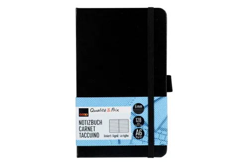 Coop, Coop Notizbuch A6 128 Blatt 6mm liniert