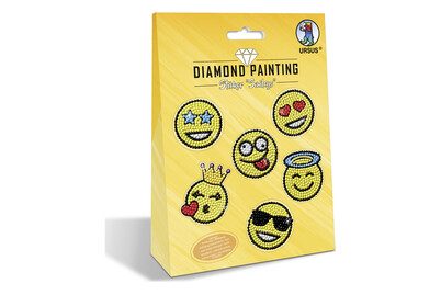 Ursus, URSUS Diamond Sticker Smileys 43500006 10x15cm 2 Bogen
