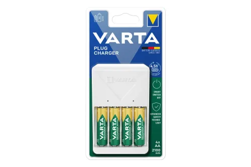 Varta Plug Charger 4xAA 2100mAh