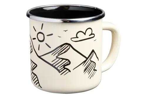 Nouvel Tee- und Kaffee-Mug Ivory Emaille | 4 dl