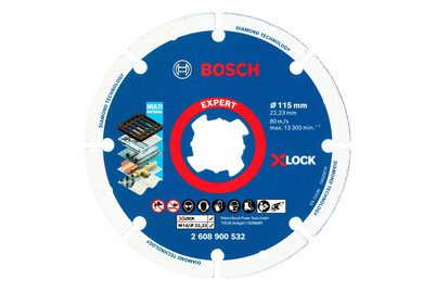Bosch Accessories, Bosch Accessories 2608900532 X-LOCK Diamanttrennscheibe Durchmesser 115 mm Bohrungs-Ø 22.23 mm Metall 1 St.