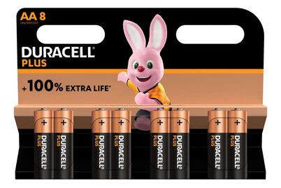DURACELL, Duracell Batterien Plus 100 AA 1.5 V 8 Stück