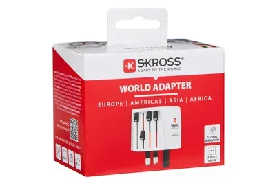 Skross Reiseadapter MUV Micro World - World 2-poli