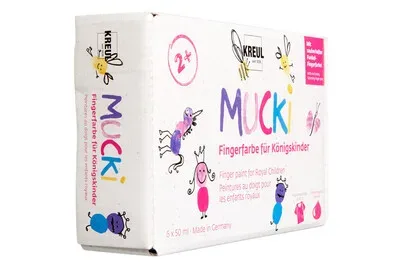 Mucki Königsskinder Fingerfarben | 6 × 50 ml