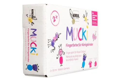 Mucki Königsskinder Fingerfarben | 6 × 50 ml