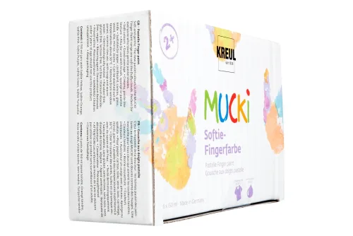 Mucki Softie Fingerfarben | 6 × 150 ml