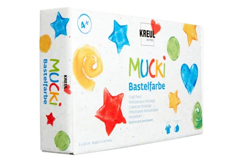 Mucki Bastelfarben Set | 6 Stück