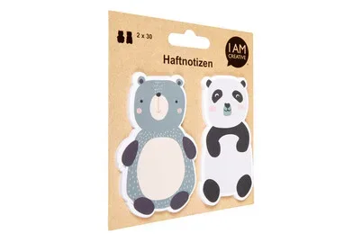 I am Creative, I AM CREATIVE Haftnotizen MAA4086.85 B&auml;ren 60 Blatt