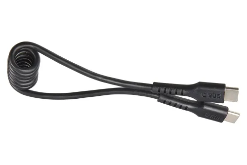 SBS Usb-C auf Usb-C Spiralkabel | 0.5 m