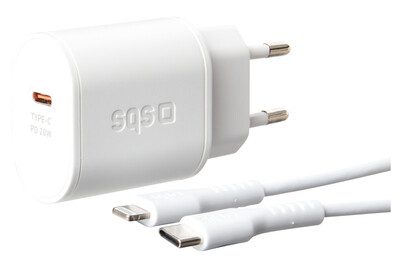 SBS, SBS, Power Delivery, 20W Made for iPhone (MFi) Wandladegerät-Kit, Produkte & Wohnen