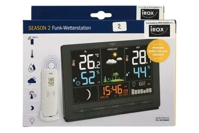 TFA Dostmann, TFA Dostmann SEASON 2 35.1118.01 Funk-Wetterstation Vorhersage für 12 bis 24 Stunden Anzahl Sensoren max. 3 St.