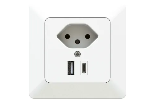 Modino Priamos, Modino Priamos Einsatz Steckdose, USB-Steckdose Priamos Weiß 163391 1 St.
