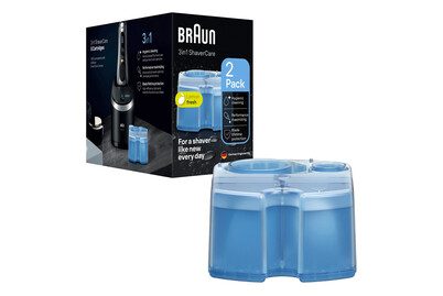 Braun, Braun - Reinigungskartuschen, 2er-Pack, Blau