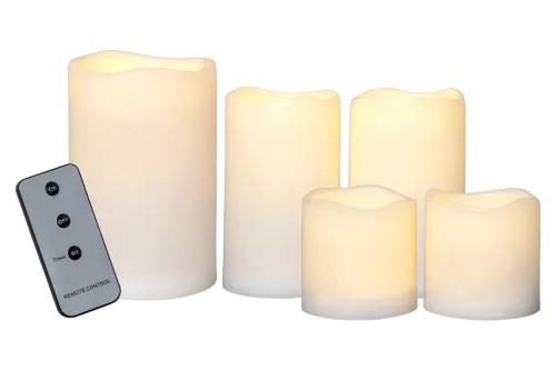 LED Pillar Kerze Paul 5er Pack
