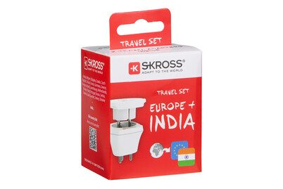 Skross, Skross Single Travel Adapter India&europe - (Weiss)