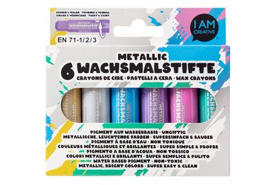 I am Creative, I AM CREATIVE Wachsmalstifte 4005.55 Metallic 6 St&uuml;ck