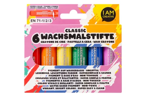 I am Creative, I AM CREATIVE Wachsmalstifte 4005.54 Classic 6 St&uuml;ck