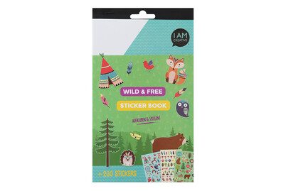 I am Creative, I AM CREATIVE Stickerbook 4087.493 Wild & Free, 6 Blatt