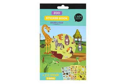 I am Creative, I AM CREATIVE Stickerbook Zoo 4087.479 6 Blatt