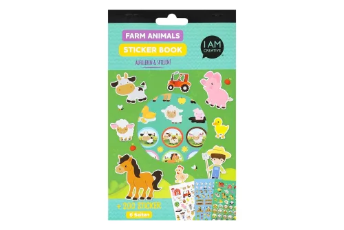 I am Creative, I AM CREATIVE Stickerbook 4087.498 Farm, 6 Blatt