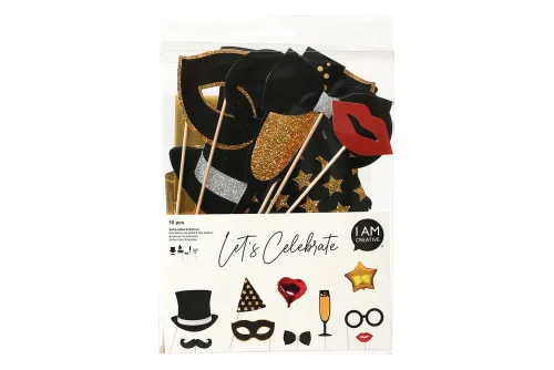 I am Creative, I AM CREATIVE Glitter selfie sticks 6010.23 10-teilig