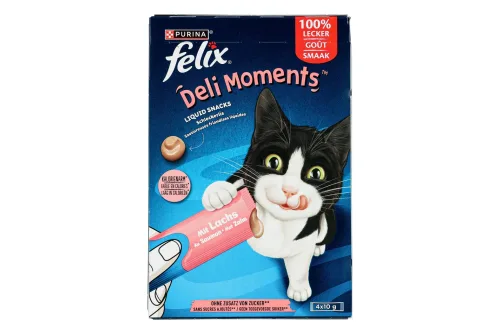 Felix, Felix Katzensnack Deli Moments Lachs 4x10 g
