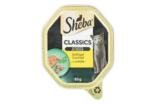 SHEBA, SHEBA - Classics in Pastete, Geflügelcocktail, 85g, 4X85G
