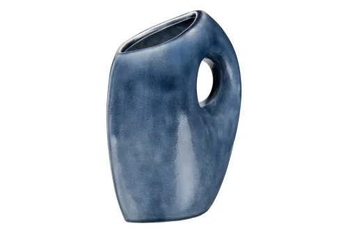 House Nordic, Vase AZUL 7x14x18cm blau