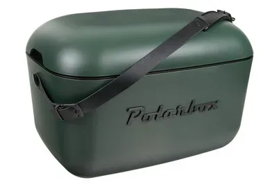Polarbox, POLARBOX Retro Cooler 01.20BL-FG Waldgr&uuml;n - Schwarz 20l