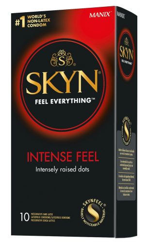 Manix, Manix - Skyn Intense Feel Latexfreie Kondome - Nude - Polyisopren - 10 Stück