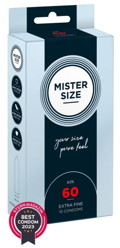 Mister Size, Mister Size -  60, 10 Stück, Transparent